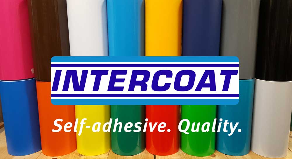 Intercoat snijvinyl stcikerfolie-banner