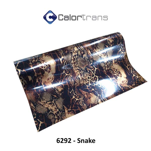Calortrans slangenpatroon textielfolie flex